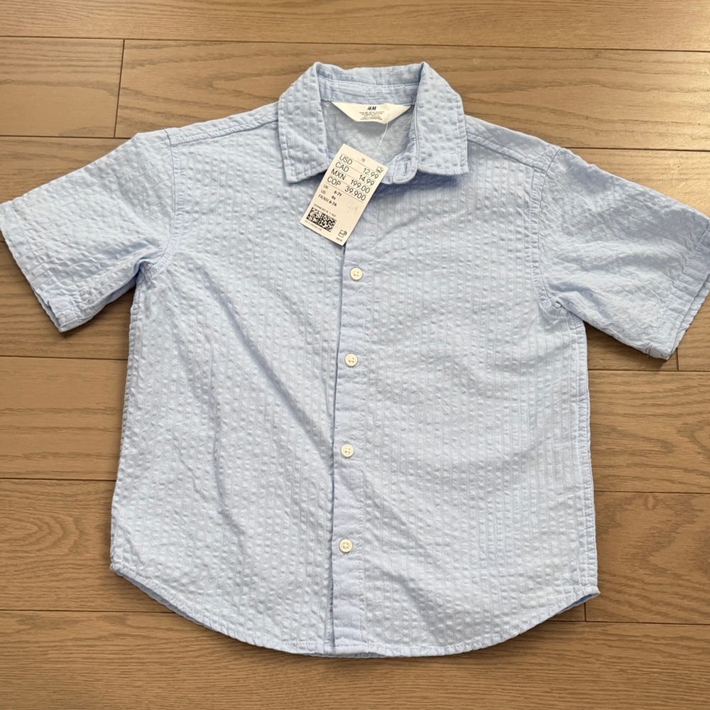 H&M Light Blue Kids Button Down Shirt